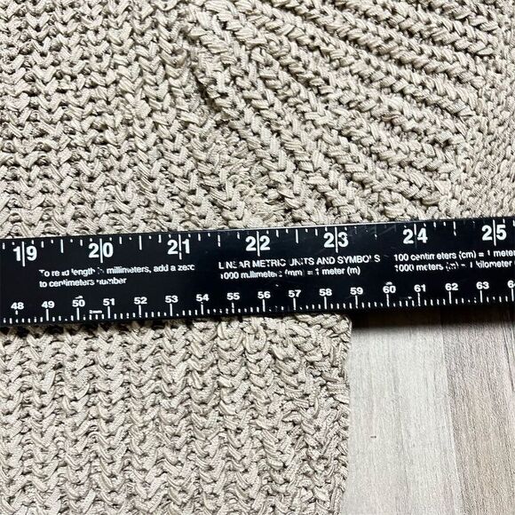 August Silk Women's XL Brown Short Sleeve Knitted Cardigan Sweater - Picture 5 of 9